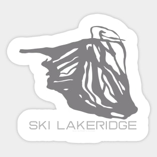 Ski Lakeridge Resort 3D Sticker